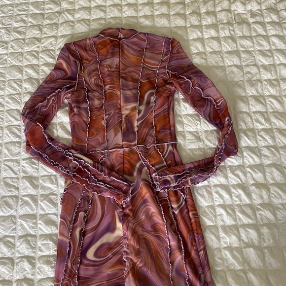 House of CB Dylan swirl laced mini dress - Picture 11 of 13